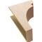 Ekena Millwork 9"W x 18"D x 27"H Classic Yorktown Rough Cedar Woodgrain TimberThane Corbel, Primed Tan CORUR09X18X27YORRCPR - alternate 2